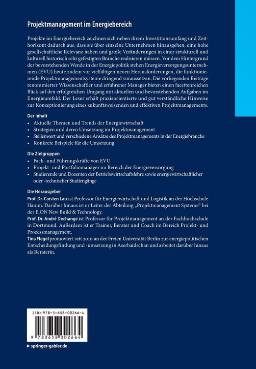 Produktbild: Projektmanagement im Energiebereich