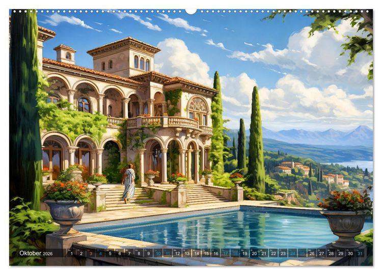 Produktbild: R&ouml;misches Leben - Antikes Stadtleben im R&ouml;mischen Imperium (Wandkalender 2026 DIN A2 quer), CALVENDO Monatskalender