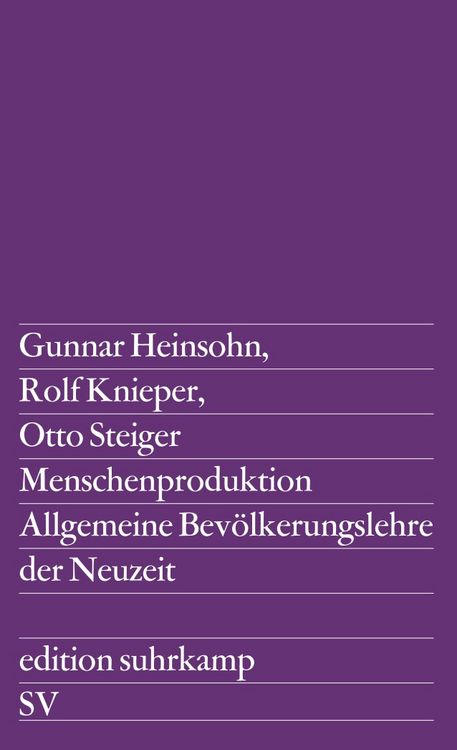 Produktbild: Menschenproduktion