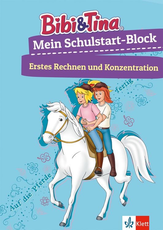 Produktbild: Bibi & Tina Mein Schulstart-Block. Erstes Rechnen und Konzentration ab 5 Jahren
