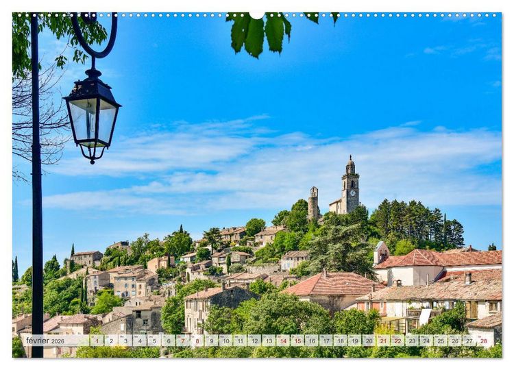Produktbild: Les villages perch&eacute;s de Provence (Calendrier mural 2026 DIN A2 vertical) calendrier de bureau