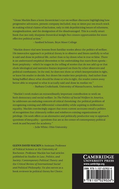 Produktbild: The Politics of Social Welfare in America