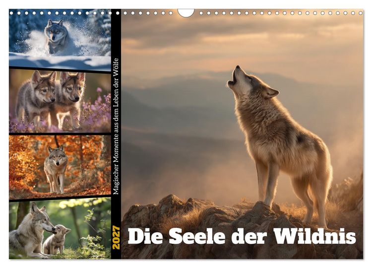 Produktbild: Die Seele der Wildnis (Wandkalender 2027 DIN A3 quer), CALVENDO Monatskalender