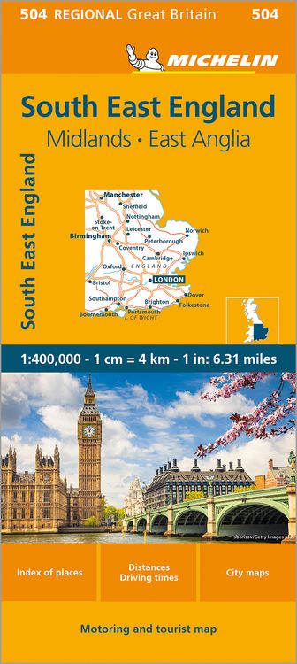 Produktbild: Michelin England S&uuml;d-Ost, Midlands, East Anglia