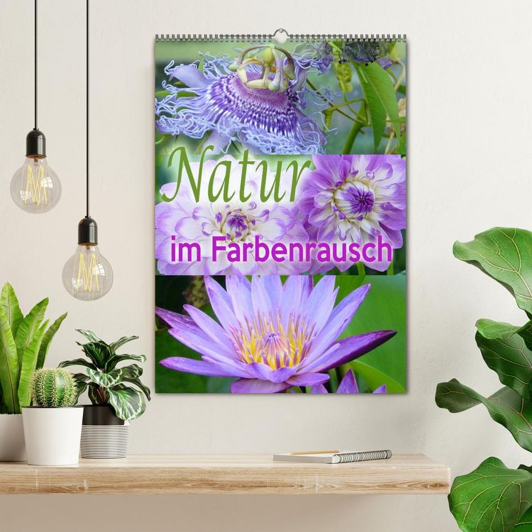 Produktbild: Natur im Farbenrausch (Wandkalender 2026 DIN A2 hoch), CALVENDO Monatskalender