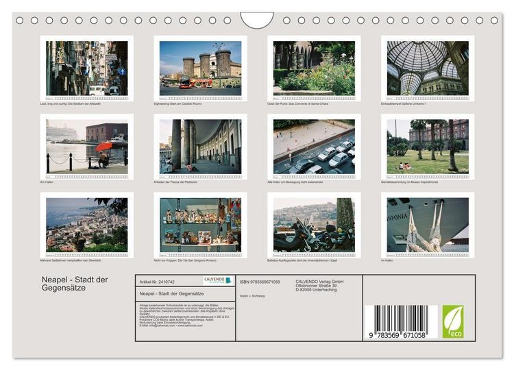 Produktbild: Neapel - Stadt der Gegens&auml;tze (Wandkalender 2027 DIN A4 quer), CALVENDO Monatskalender