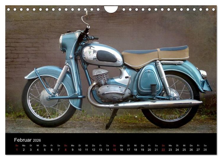 Produktbild: Motorrad Oldtimer (Wandkalender 2026 DIN A4 quer), CALVENDO Monatskalender