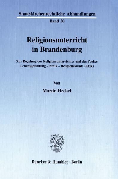 Produktbild: Religionsunterricht in Brandenburg.