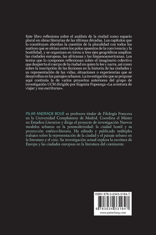 Produktbild: La ciudad como espacio plural en la literatura: convivencia y hostilidad
