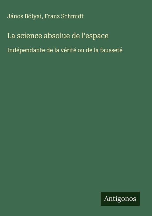 Produktbild: La science absolue de l'espace