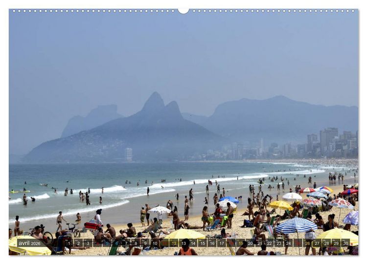 Produktbild: Tout simplement Rio de Janeiro (Calendrier mural 2026 DIN A2 vertical) calendrier de bureau