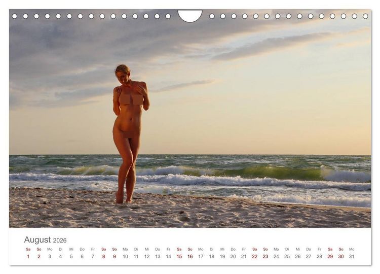 Produktbild: Akt und Meer (Wandkalender 2026 DIN A4 quer), CALVENDO Monatskalender