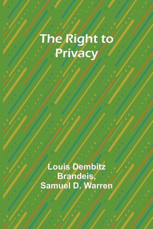 Produktbild: The Right to Privacy