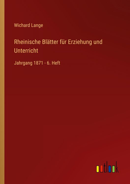 Produktbild: Rheinische Bl&auml;tter f&uuml;r Erziehung und Unterricht