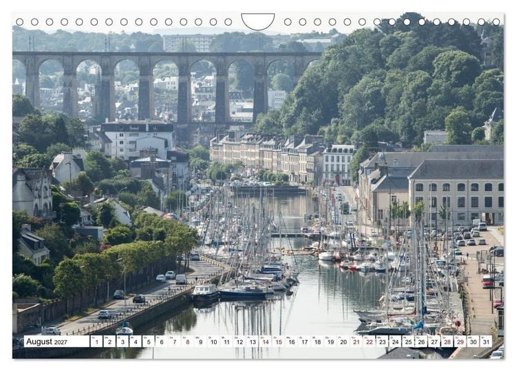 Produktbild: Hausbooturlaub Frankreich - Bretagne (Wandkalender 2027 DIN A4 quer), CALVENDO Monatskalender