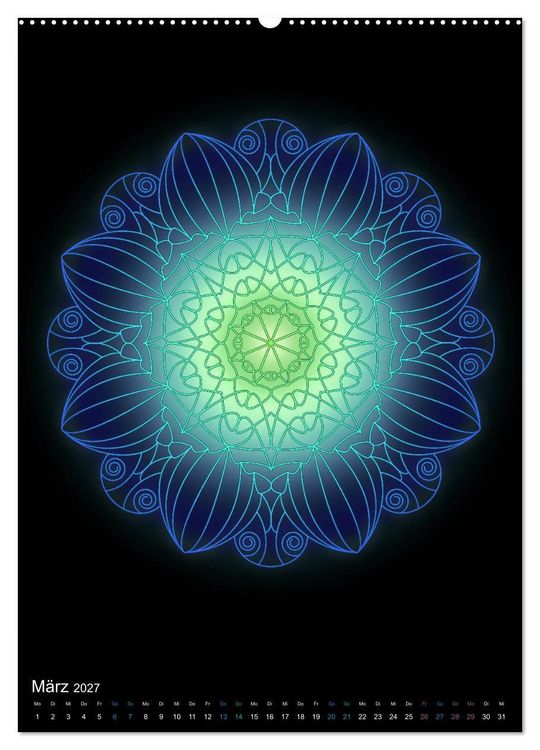 Produktbild: Mandala-Kalender 2027 (hochwertiger Premium Wandkalender 2027 DIN A2 hoch), Kunstdruck in Hochglanz