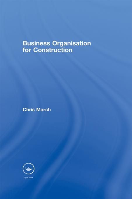 Produktbild: Business Organisation for Construction