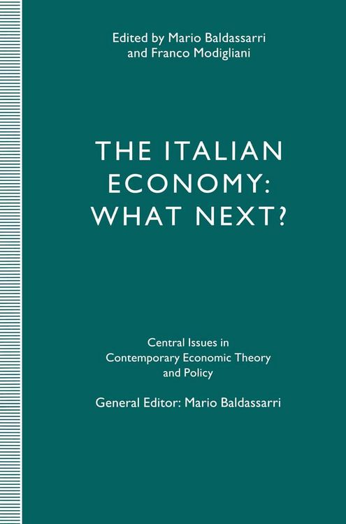 Produktbild: The Italian Economy: What Next?