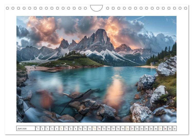 Produktbild: Im Reich der Berge (Wandkalender 2026 DIN A4 quer), CALVENDO Monatskalender