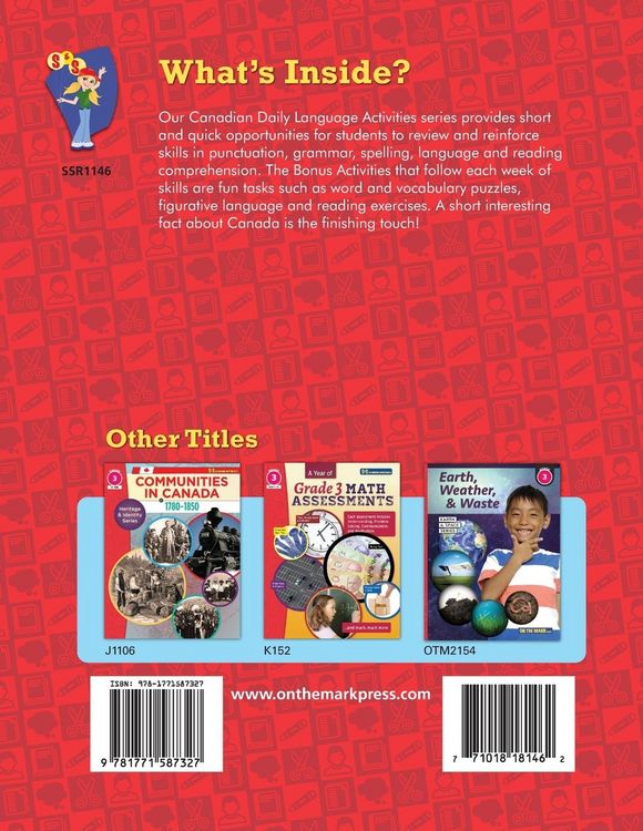 Produktbild: Canadian Grade 3 Daily Language Activities