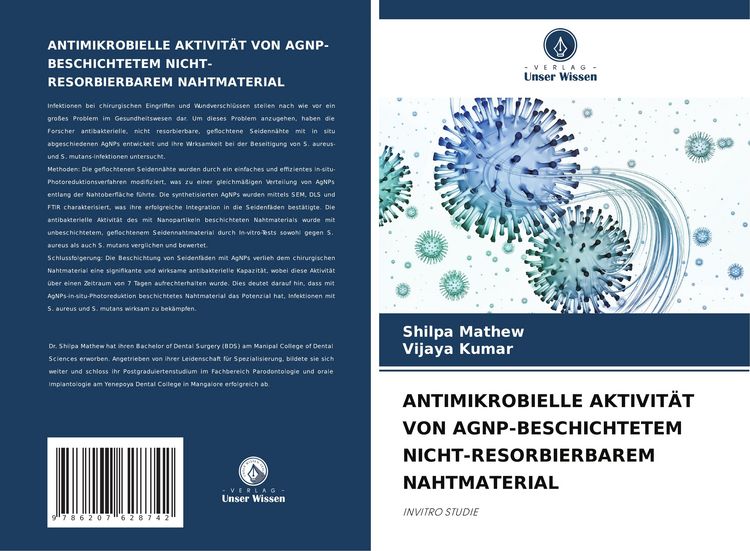 Produktbild: ANTIMIKROBIELLE AKTIVIT&Auml;T VON AGNP-BESCHICHTETEM NICHT-RESORBIERBAREM NAHTMATERIAL