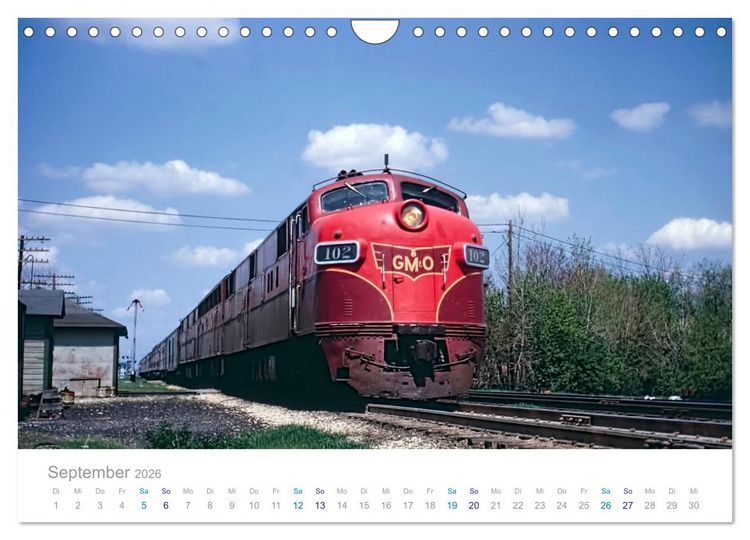 Produktbild: US Diesellokomotiven (Wandkalender 2026 DIN A4 quer), CALVENDO Monatskalender