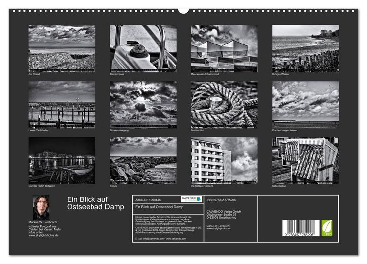 Produktbild: Ein Blick auf Ostseebad Damp (hochwertiger Premium Wandkalender 2026 DIN A2 quer), Kunstdruck in Hochglanz