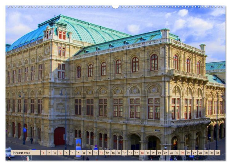 Produktbild: Geliebtes Wien. &Ouml;sterreichs Perle an der Donau (Wandkalender 2026 DIN A2 quer), CALVENDO Monatskalender