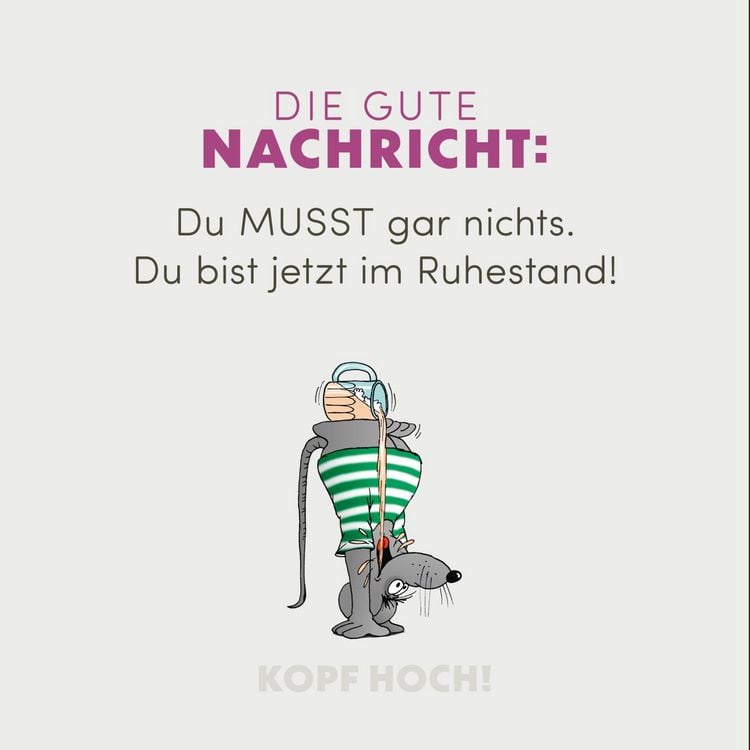 Produktbild: Kopf hoch! Schwarzer Humor f&uuml;r den Ruhestand