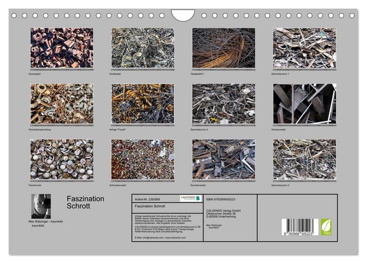 Produktbild: Faszination Schrott (Wandkalender 2027 DIN A4 quer), CALVENDO Monatskalender