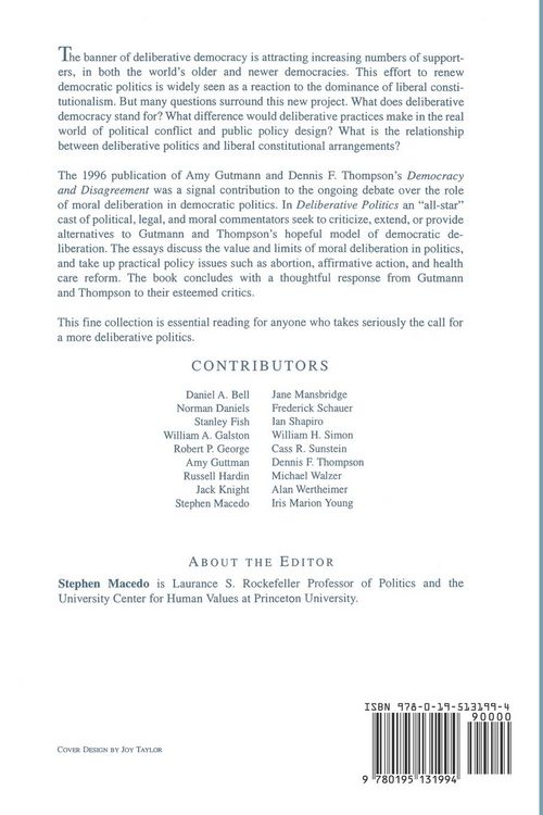 Produktbild: Deliberative Politics