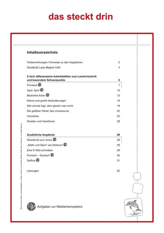 Produktbild: Lekt&uuml;rebegleiter &ndash; kompakt und differenziert: Matti und Sami und die drei gr&ouml;&szlig;ten Fehler des Universums