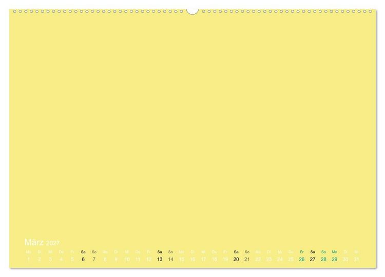 Produktbild: Bastelkalender - Gelb (Wandkalender 2027 DIN A2 quer), CALVENDO Monatskalender
