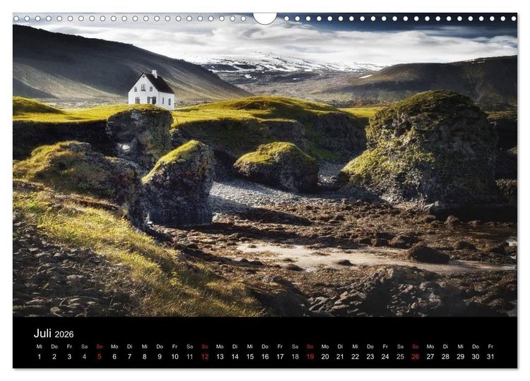 Produktbild: Island - Insel aus Feuer und Eis (Wandkalender 2026 DIN A3 quer), CALVENDO Monatskalender