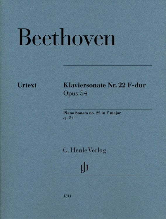 Produktbild: Ludwig van Beethoven - Klaviersonate Nr. 22 F-dur op. 54