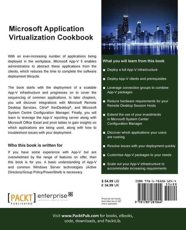 Produktbild: Microsoft Application Virtualization Cookbook