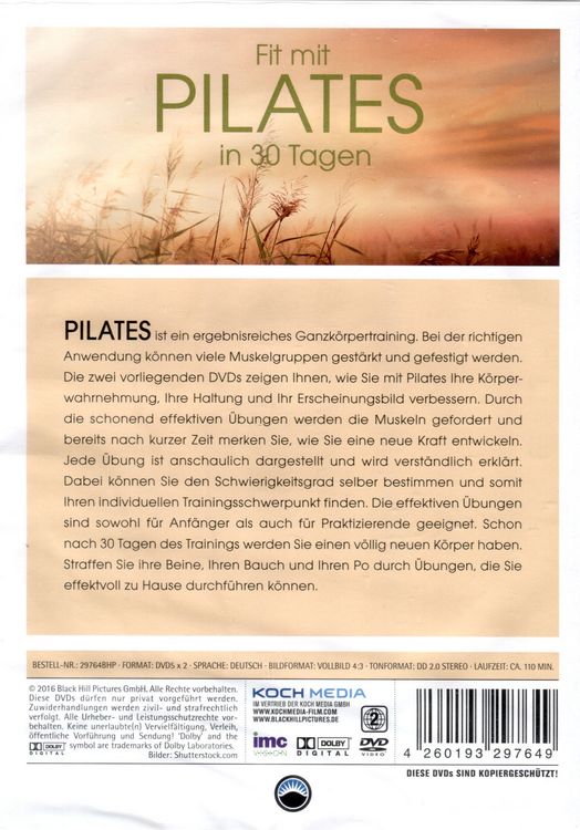 Produktbild: Fit mit Pilates in 30 Tagen [2 DVDs]
