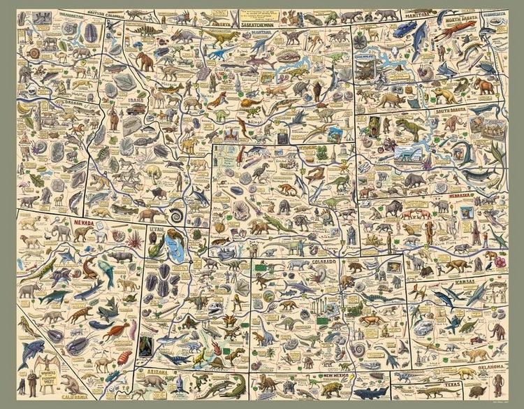 Produktbild: Cruisin' the Fossil Freeway Map: The Ultimate Prehistoric Road Map to the Best of the American West