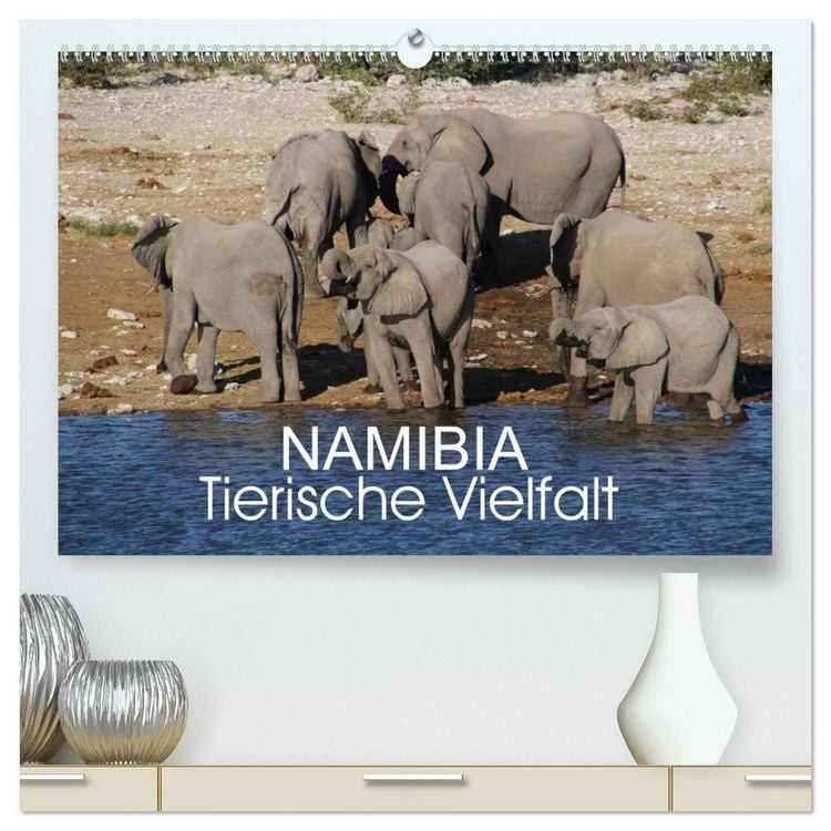 Produktbild: Namibia - Tierische Vielfalt (hochwertiger Premium Wandkalender 2026 DIN A2 quer), Kunstdruck in Hochglanz