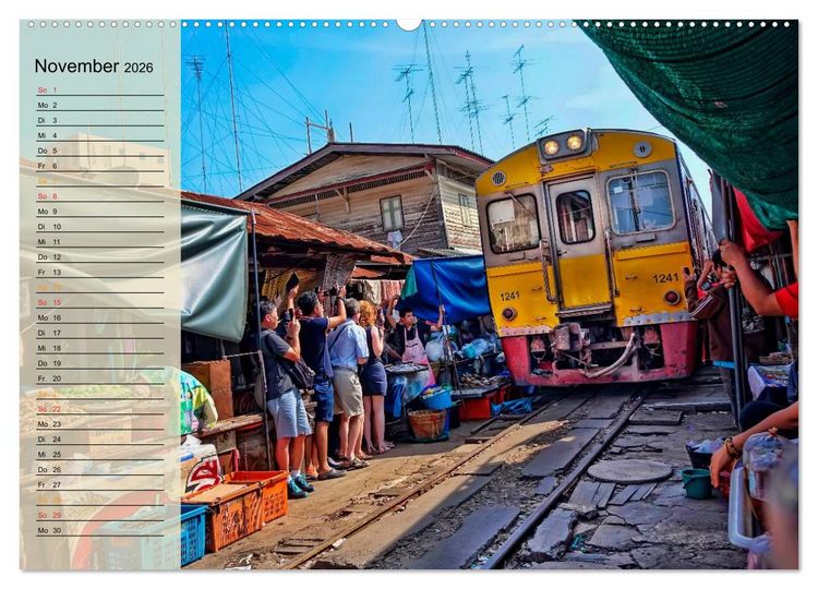 Produktbild: Bangkok - K&ouml;nigreich Thailand (hochwertiger Premium Wandkalender 2026 DIN A2 quer), Kunstdruck in Hochglanz