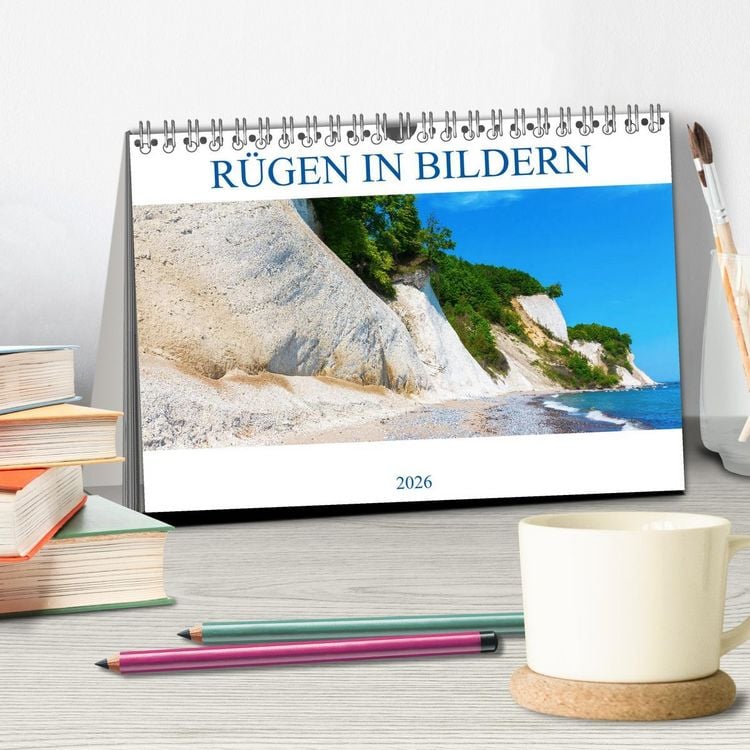 Produktbild: R&uuml;gen in Bildern (Tischkalender 2026 DIN A5 quer), CALVENDO Monatskalender
