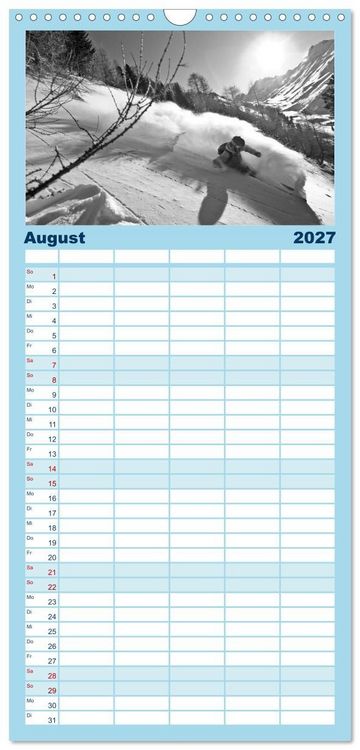 Produktbild: Familienplaner 2027 - Faskination mit 5 Spalten (Wandkalender, 21 x 45 cm) CALVENDO