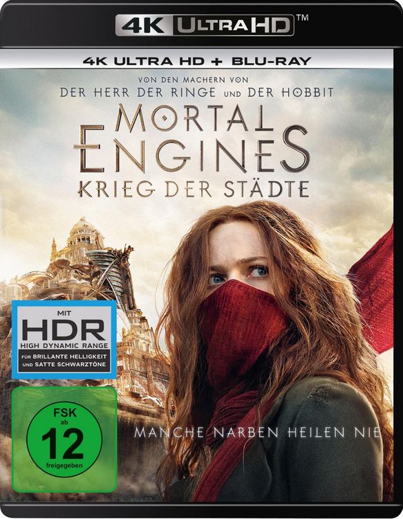 Produktbild: Mortal Engines: Krieg der St&auml;dte (4K Ultra HD) (+ Blu-ray 2D)