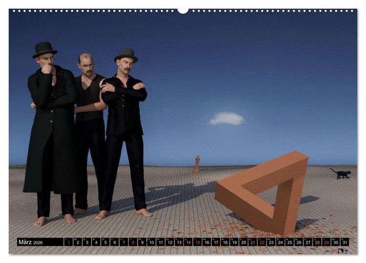 Produktbild: Theater paradox (hochwertiger Premium Wandkalender 2026 DIN A2 quer), Kunstdruck in Hochglanz