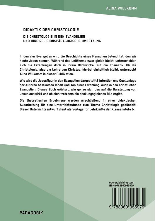Produktbild: Didaktik der Christologie. Die Christologie in den Evangelien und ihre religionsp&auml;dagogische Umsetzung