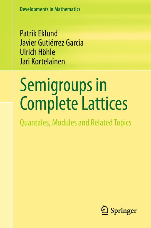 Produktbild: Semigroups in Complete Lattices
