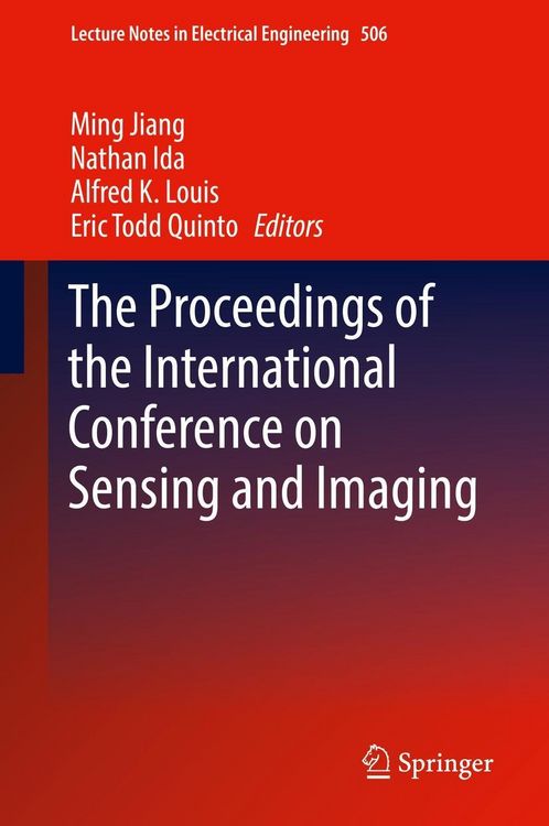 Produktbild: The Proceedings of the International Conference on Sensing and Imaging