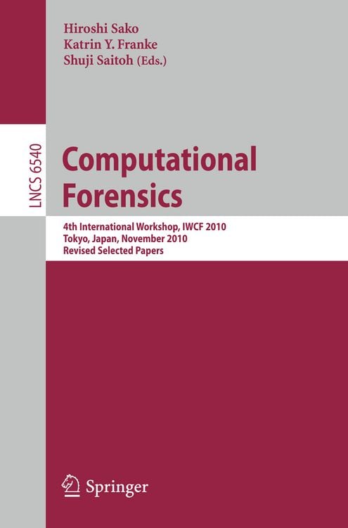 Produktbild: Computational Forensics