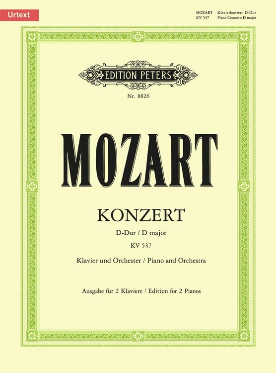 Produktbild: Mozart, W: Piano Concerto No. 26 in D K537 Coronation (Editi