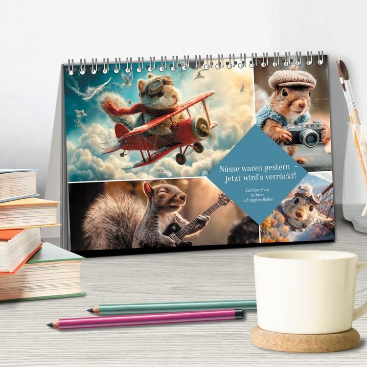 Produktbild: N&uuml;sse waren gestern &ndash; jetzt wird&rsquo;s verr&uuml;ckt! (Tischkalender 2026 DIN A5 quer), CALVENDO Monatskalender